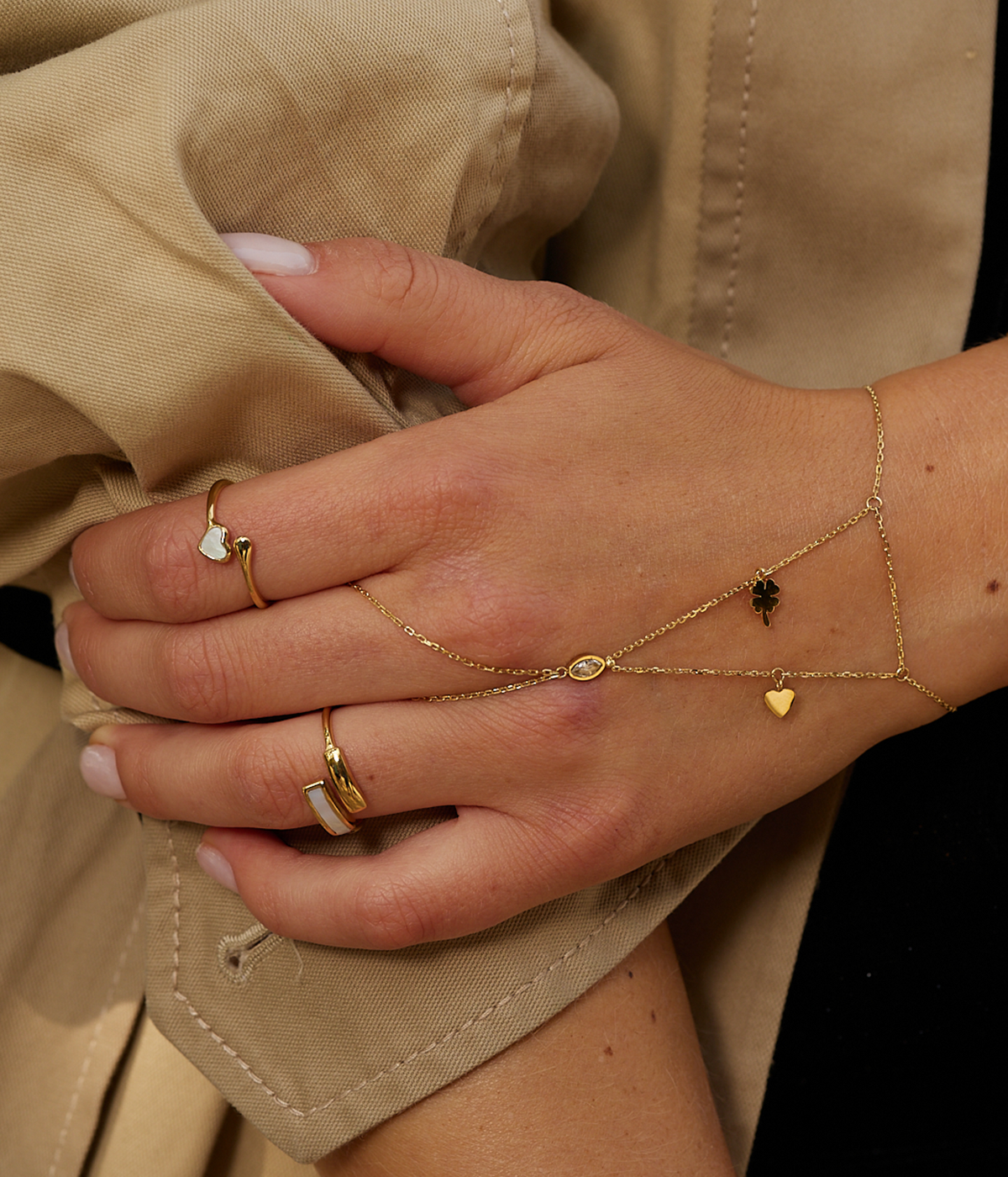 Bague Anaïs (Acier doré)