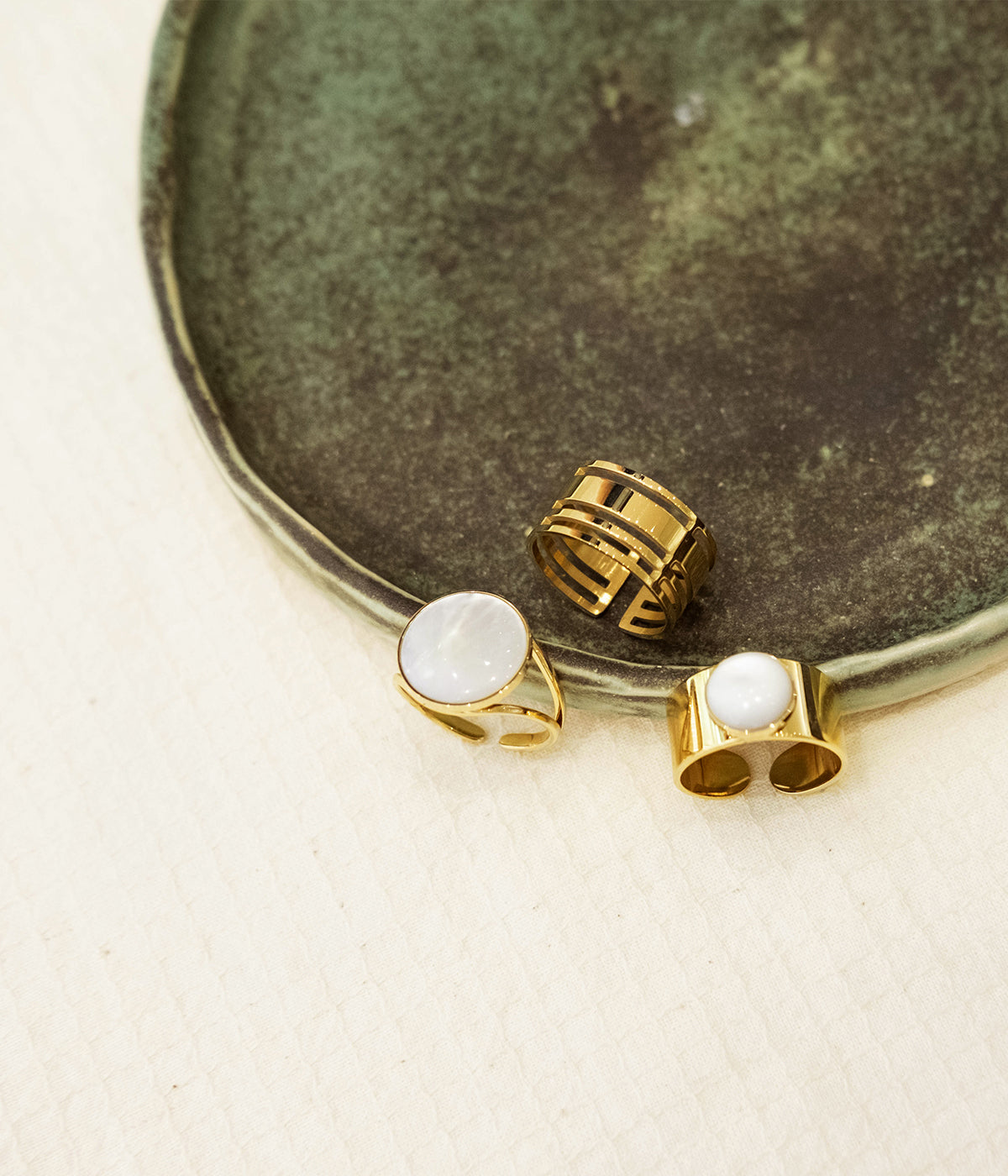 Bague Akilah (Acier doré)