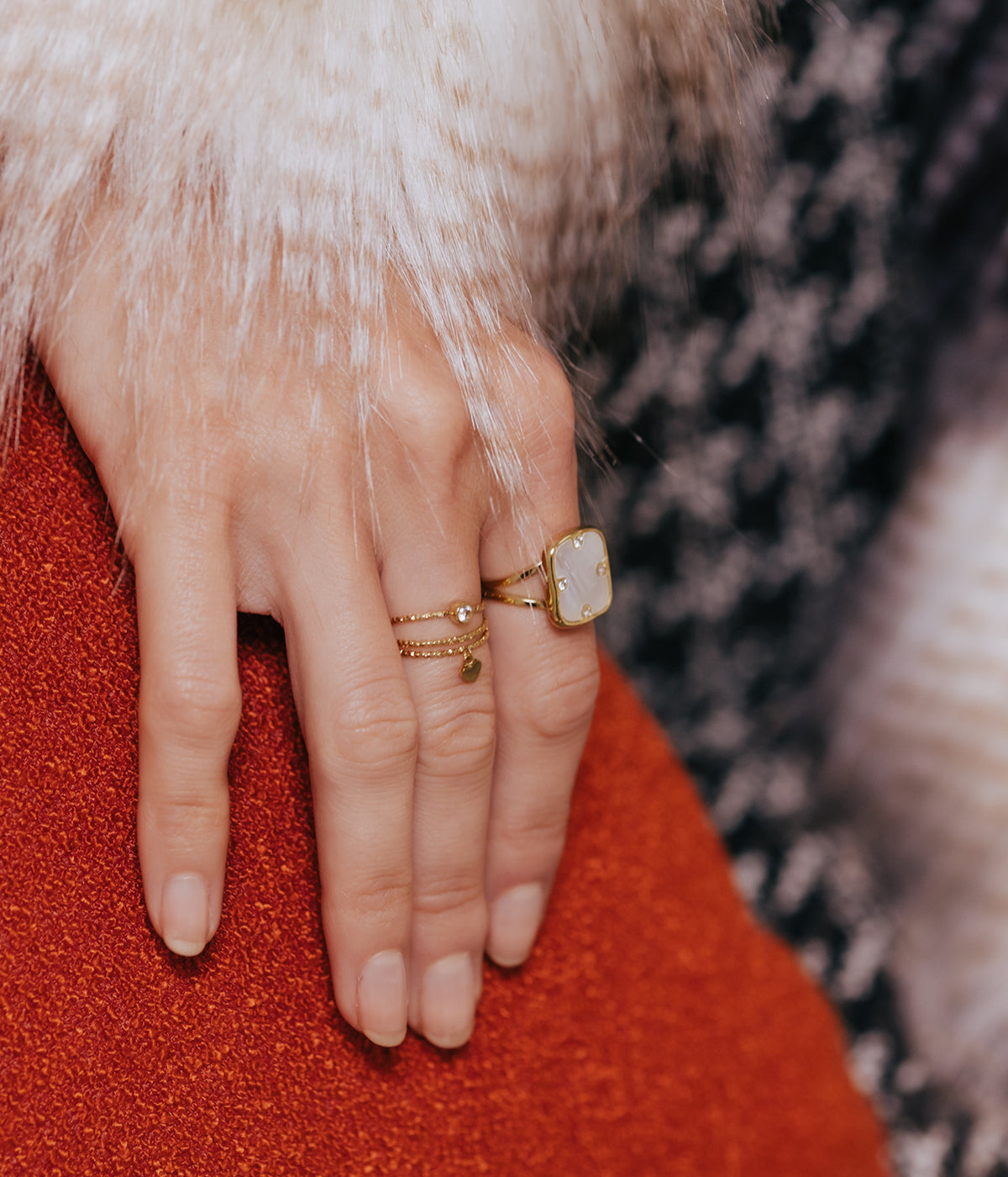 Bague Alicia (Acier doré)