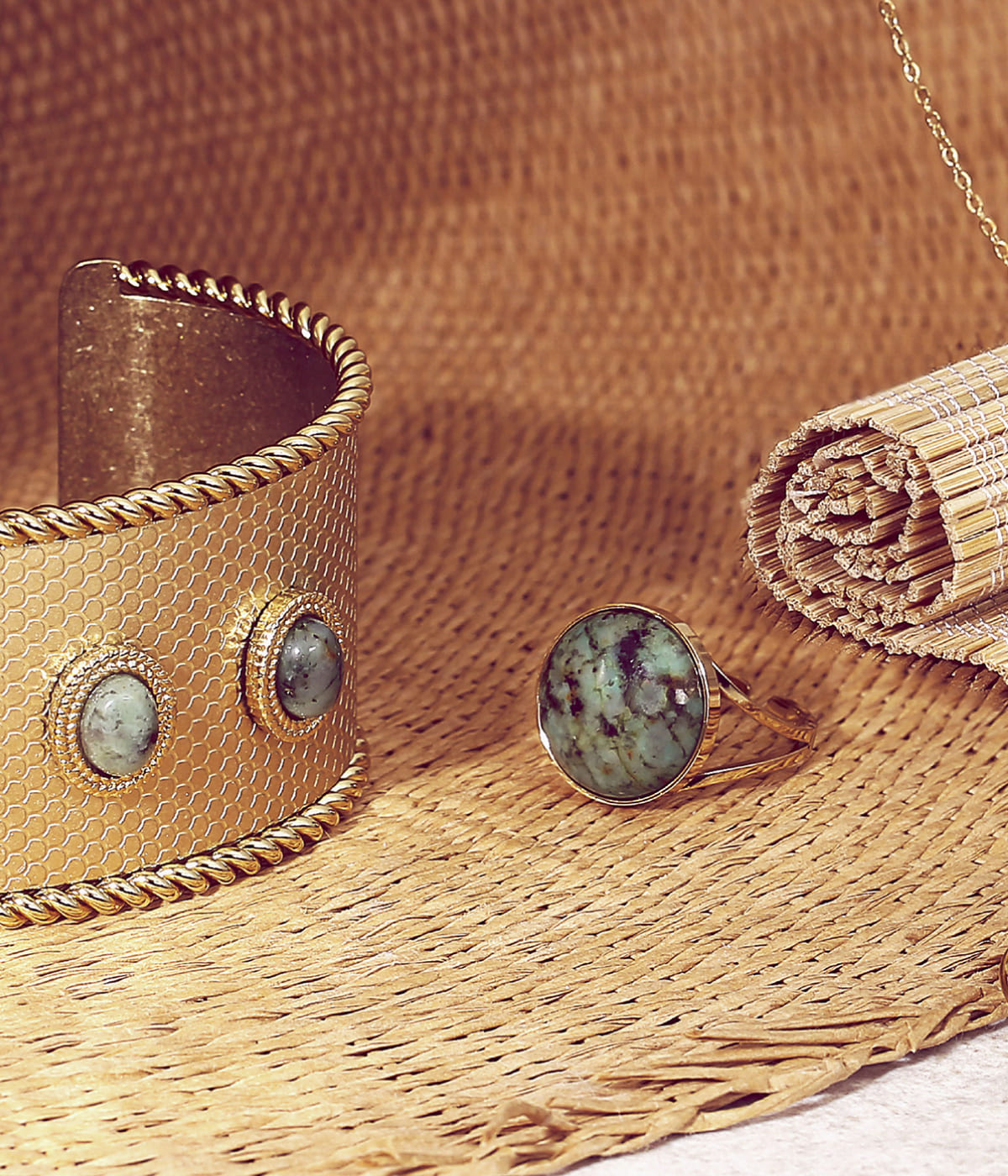 Bague Akilah (Acier doré)