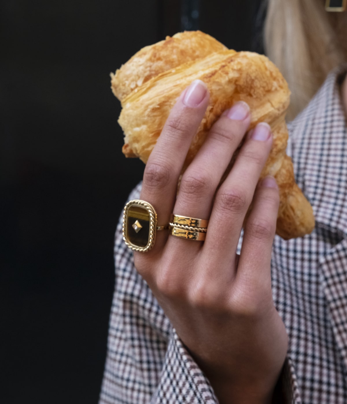 Bague Alami (Acier doré)