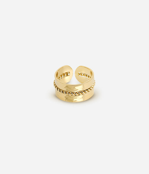Bague Alami (Acier doré)