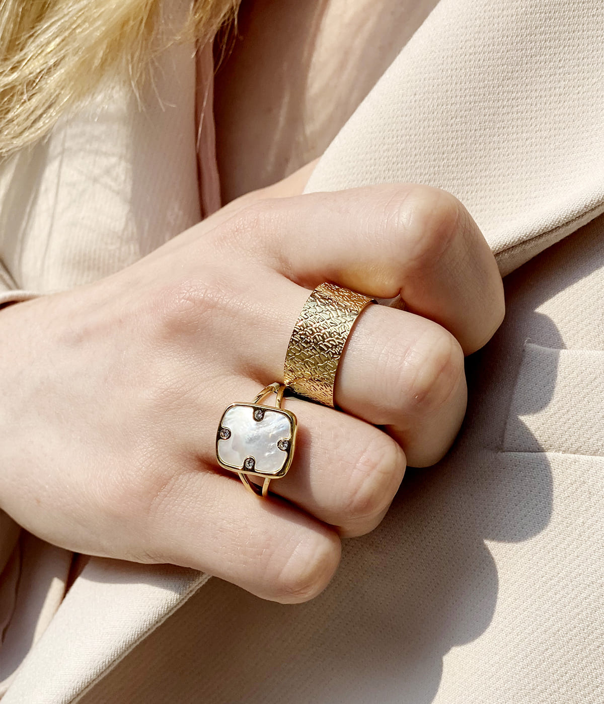 Bague Alicia (Acier doré)