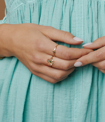 Bague Allister (Acier doré)