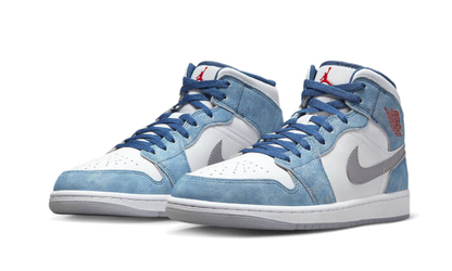 Air Jordan® 1 Mid French Blue Fire Red