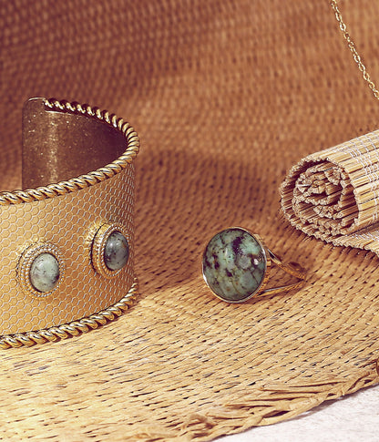 Bague Akilah (Acier doré)