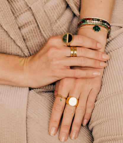 Bague Alami (Acier doré)
